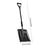 Snow Shovel with Adjustable Length D-Grip Handle Driveway Scoop Shovel for Car Snow Removal Portable for Home Garage Garden Camp 6