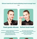 Multi-functional Rotating Face Massager Deep Cleaning Soft Silicone Facial Cleanser Brush Electric Facial Cleansing Brush 5