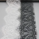 (3 meters/roll) 140mm White Black Lace Fabric Webbing Clothing Accessories Lace Material Handmade DIY Ribbon
