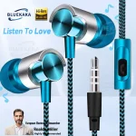 3.5mm Wired In-Ear Earphones Noise Cancellation HiFi Stereo Sports Gaming Music Headphones With Mic Headset For Phone MP3 MP4