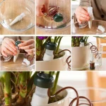 8PCS Self-Watering Drippers, Automatic Deep Root Irrigation Tool for Flower Pots & Bonsai Plants 4
