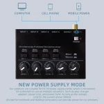 MAX400 Audio Mixer Mini Stereo Mixer Ultralow Noise 4 Channels Mixers Mixing Console DC5V for Electric Guitar Drum Piano
