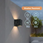 6W/12W LED Waterproof Wall Lamp in Black/White/Grey for Indoor and Outdoor Decoration Lighting Aluminum Wall Lights AC 110V 220V 4