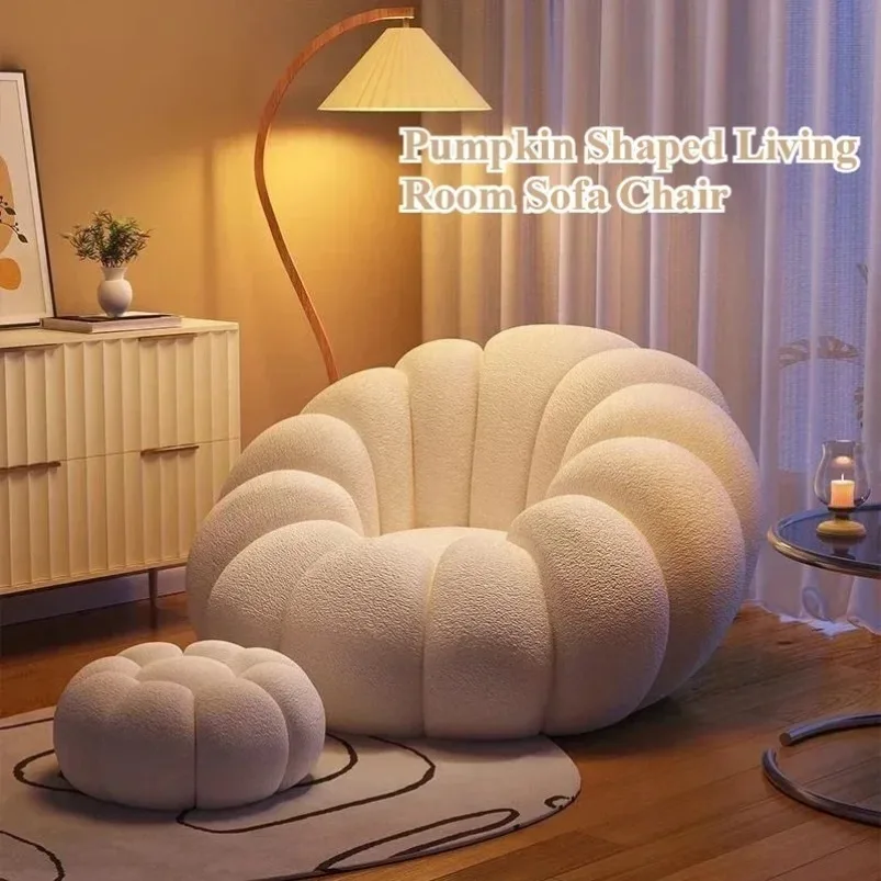 Lazy Pumpkin Sofa Nordic-Style Single Sofa Chair EPS Particle Filling Soft Comfortable Home Living Room Balcony Bedroom Sofa set Lazy Pumpkin Sofa Nordic-Style Single Sofa Chair EPS Particle Filling Soft Comfortable Home Living Room Balcony Bedroom Sofa set