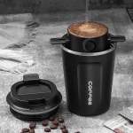 Collapsible Coffee Filter Portable Stainless Steel Drip Coffee Tea Holder Funnel Basket Reusable Tea Pot Holder Coffee Dripper 2