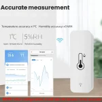 Tuya WiFi Zigbee Temperature Humidity Sensor Smart Home Indoor Hygrometer APP Monitoring Work with Google Home SmartLife Alexa 4