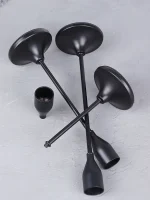3Pcs/Set European Style Metal Candle Holders Candlestick Fashion Wedding Table Candle Stand Exquisite Candlestick Christmas Tabl 5