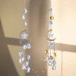 Suncatcher Crystal Wind Chimes Suncatcher Crystal Hanging Pendant Wind Chimes Garden Decorations Window Drop Bell Room Decor 3