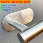 Adhesive Toilet Paper Holder Kitchen Roll Towel Rack Napkin Dispenser Absorbent Stand Tissue Hanger Bathroom Accessories 3