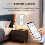 Tuya Zigbee 3.0 Mini Temperature And Humidity Sensor Indoor Smart Home Thermometer Hygrometer Remote Work With Z2M Smart Life 4