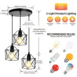 Vintage Chandelier Led Ceiling Lighting Nordic Style Hanging Lamp Dining Living Room Home Christmas Decor Pendant Light kitchen 3