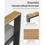 Gray 4-Piece Outdoor Patio Furniture Set with Cushions, Ideal for Balcony, Deck, and Poolside Relaxation 3