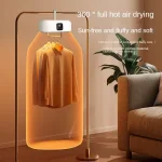 Multifunctional Dryer Electric Clothes Dryer Portable Low-noise Foldable Laundry Dryer Warm air Heating clothing and timing mode 2
