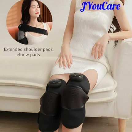 JYouCare wireless Electric Heated Knee joint Shoulder and Elbow Massager 5 gears Heating Modes Moisture Removal Physical Therapy