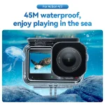TELESIN 45M Waterproof Case For DJI OSMO Action 3 4 5pro Underwater Diving Housing Cover Action Camera Accessories 2