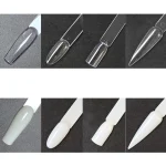 Nail Display Sticks Nail Swatch False Nail Tips Nail Gel Polish Practice Clear Natural Colors Display Board for Nail Art Tools 4