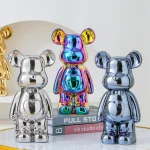 17/27/cm Aesthetic Bear brick Ceramic Staute Teddy Bear decor action figure Sculptures Ornament for room Home Decoration Crafts 6