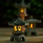 Mini Pagoda Lantern Light Garden Statue Micro Landscape Fish Tank Zen Yard Aquarium Bonsai Zen Garden Home Outdoor Decorations 3