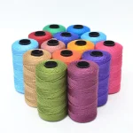 New Summer Crochet Yarn DIY Craft Thread Ice Silk Art Yarn Cord 1.5mm200m Polypropylene Yarn for Hat Doll Sewing Bags Crocheting 2