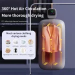 Portable Clothing Dryer Foldable Electric Clothes Dryer Mini Laundry Dryer with UV Sterilization Portable Travel Clothes Dryer 3