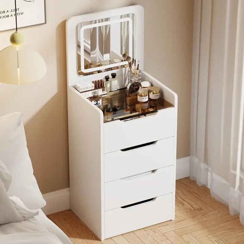 Cream wind dresser modern simple multi-functional 48CM 40CM bedside chest integrated makeup table storage cabinet Cream wind dresser modern simple multi-functional 48CM 40CM bedside chest integrated makeup table storage cabinet