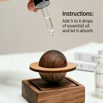 1pcs wood scent No essential oil diffuser Jupiter shape home decoration fresh air present to friend dorm room essentials 2