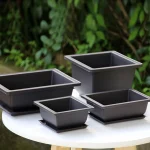Rectangular Bonsai Training Pots Plastic Flowerpot with Drainage Tray Succulent Plants Pot Bonsai Plants Growing Pots Home Decor 3