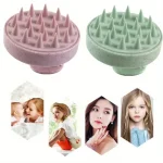 1PC Silicone Shampoo Brush Body Massage Brush Bath Shower Brush Salon Hairdressing Tool Scalp Spa Massage Comb Hair Washing Comb 4