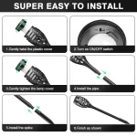 4/6/8/12Pcs Solar Flame Torch Light LED Flickering Outdoor Decoration Powered For Lawn Path Yard Patio Floor Night Lamp 5
