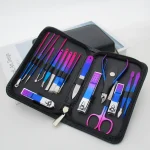 9-18pcs Set Professional Stainless Steel Manicure & Pedicure Kit Precision Nail Care with Travel Case with Nail Clipper Scissor 2