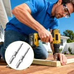 Spring-loaded screw holder drill bit anti-drop screwdriver bit fixing clamp set, suitable for electricians and home DIY repairs. 4