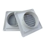 With Flaps Air Vent Grille Ventilation Cover 150*150mm/200*200mm Louver Vent Heating Cooling Vents Plate PP 5