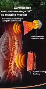 Electric Full Body Massage Mattress With Heating Hand Control Shoulder Neck Waist Airbag Back Kneading vibration Massage Cushion 6