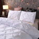 Queen Comfort Set 3Pieces, Gray Bed in a Bag Comforter Set for Bedroom, Beddding Sets without Comforter, Duvet cover&Pillowcases 4