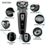 ENCHEN Blackstone Electrical Rotary Shaver for Men 3D Floating Blade Washable Type-C USB Rechargeable Shaving Beard Machine 2
