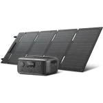 Solar Generator RIVER 3 with 45W Solar Panel, 245Wh Portable Power Station LiFePO4 Battery, 300W Up to 600W AC Output