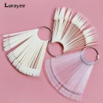 Nail Display Sticks Nail Swatch False Nail Tips Nail Gel Polish Practice Clear Natural Colors Display Board for Nail Art Tools