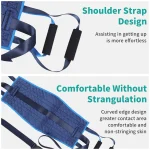 Lefeke Elderly Disabled Transfer Belt Bed Nursing Shift Pad Turn Over Auxiliary Belt Bedridden Patient Carrying Mobile Belt 3