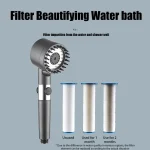 Shower filter four modes bathroom accessories head massage showerhead replete for shower heads knobs showers parts fixture home 4