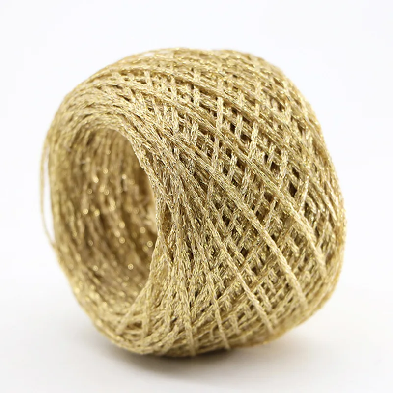 50g/ball Colorful Unique Gold Silver Wool Cotton Metallic Yarn Skein Crochet Thread Glitter Hand-woven Craft Bag Free Shipping 50g/ball Colorful Unique Gold Silver Wool Cotton Metallic Yarn Skein Crochet Thread Glitter Hand-woven Craft Bag Free Shipping