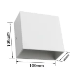 LED Wall Sconces 6W Modern Indoor Wall Lamp, White Up Down Wall Mount Lights for Living Room Hallway Bedroom Decor 4