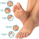 2PCS Silicone Gel Insoles Toe Separator Thumb Valgus Orthopaedic Foot Protector Bunion Adjuster Hallux Guard Feet Care Cushion 4
