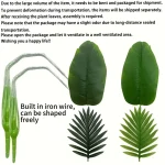 50-Inch Giant Artificial Palm Tree Realistic Full Lush Greenery Indoor Outdoor All-Season Decor for Home Office Wedding Party 6