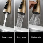 Kitchen Faucets Pull Out Antique Bronze Kitchen Sink Water Mixer Tap Crane Faucet Hot Cold with Sprayer EL9021 4
