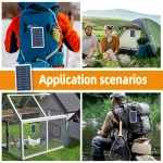 2W Solar Panel With USB Waterproof Outdoor Hiking And Camping Portable Battery Mobile Phone Charging Bank Charging Panel 5V 4