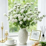 Artificial Flowers Silk Ball Chrysanthemum Home Room Wedding Wreath Bridal Bouquet Decora Valentine Garden DIY Gift Prop Hotsale 2