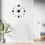 Creative Frameless DIY Wall Clock Wall Decal Home Silent Clock Living Room Office Wall Decoration 4