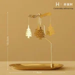 Tray Rotating Candlestick Scented Candle Romantic Walk Horse Lamp European Windmill Creative Swing Birthday Wedding Gift 5