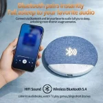 Bedroom Pillow Speaker Bluetooth 5.4, Under Pillow Sound Machine With White Noise Support 30/60/90 Min Timers, HiFi Stereo Sound 5