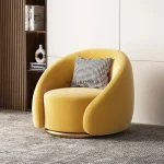 Light Luxury Simple Leisure Chaise Lounge Designer Sofa Chair Nordic Fabric Lazy Sofa Living Room Rotatable Chair Furniture 4